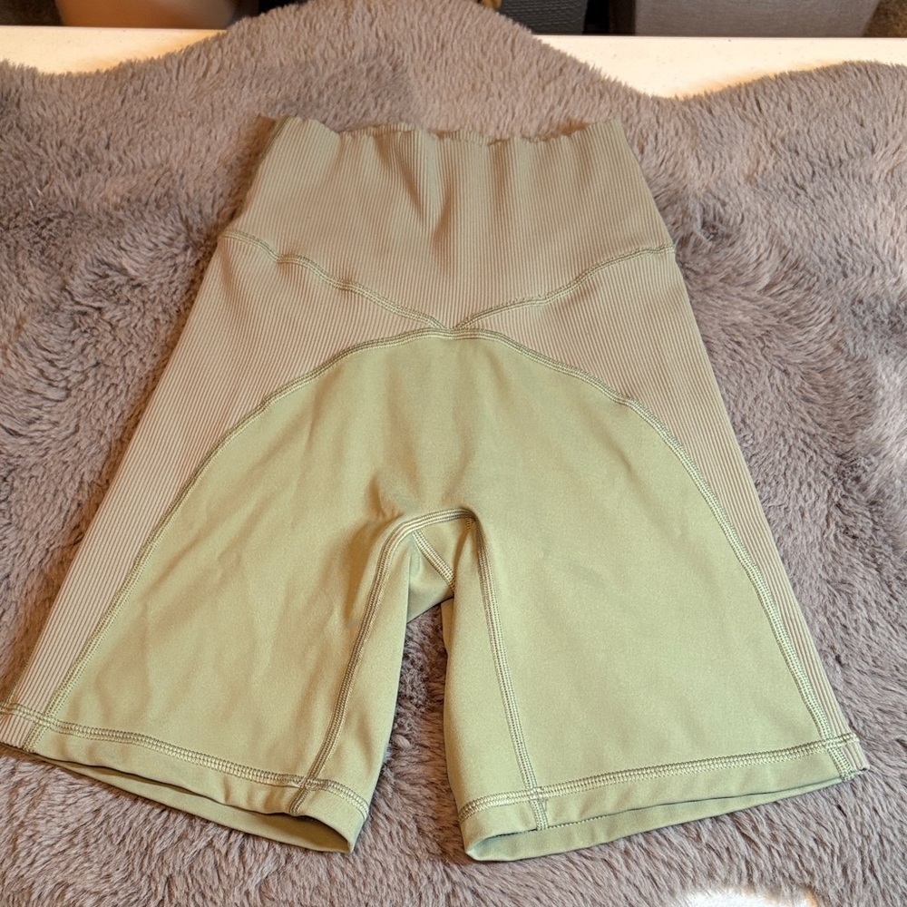 Aerie Olive Green Athletic Biker Shorts